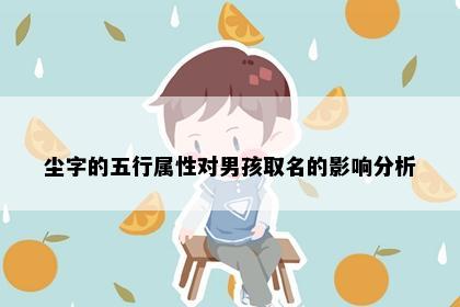 尘字的五行属性对男孩取名的影响分析