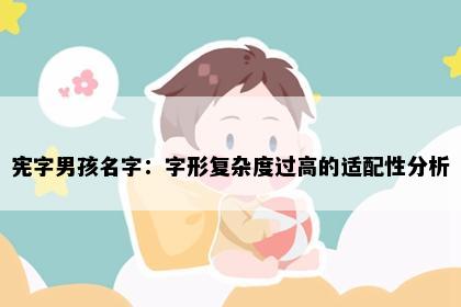 宪字男孩名字：字形复杂度过高的适配性分析