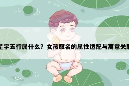 星字五行属什么？女孩取名的属性适配与寓意关联