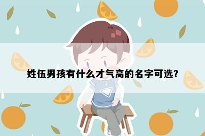 姓伍男孩有什么才气高的名字可选？